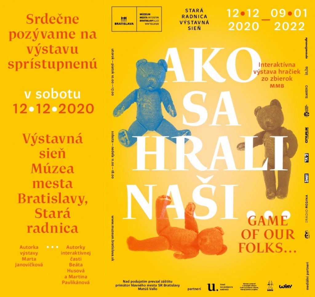 Múzeum mesta Bratislavy otvorilo výstavu "Ako sa hrali naši..."